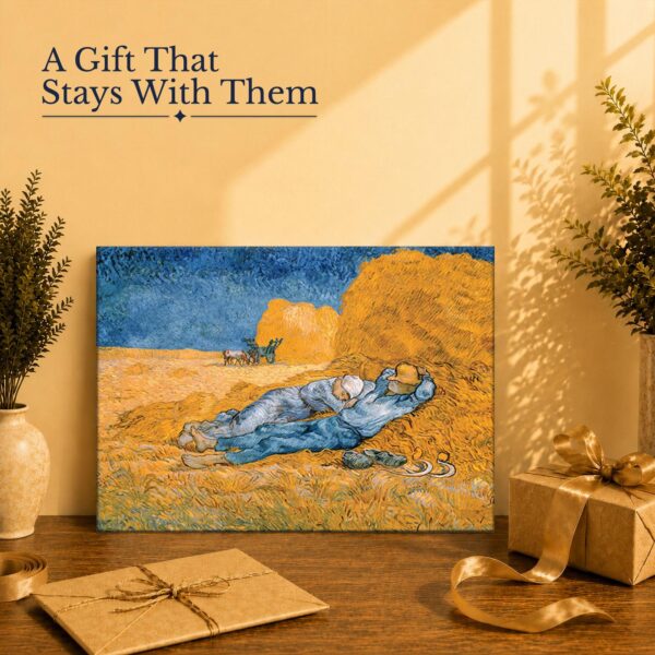Noon Rest from Work gift - canvas print for Van Gogh and landscape art lovers