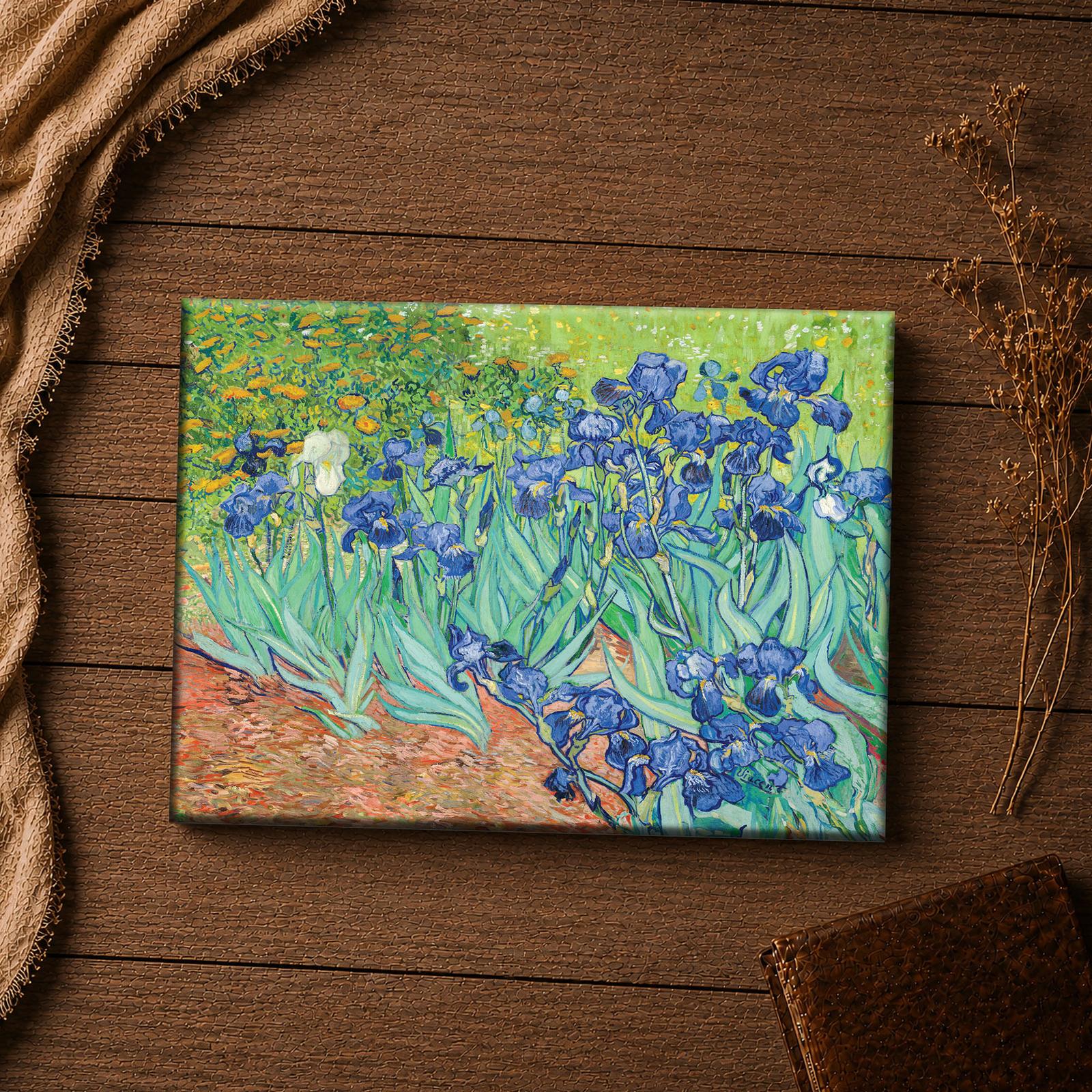 C2445C-4-11x14-1 Van Gogh Irises canvas print - botanical inspirational wall art