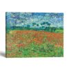 Poppy Field by Van Gogh canvas print - red and green landscape wall art by Crossroads Home Decor