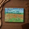 C2446C-4-11x14-1 Van Gogh Poppy Field canvas print - landscape inspirational wall art