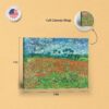 C2446C-8-11x14-1 Poppy Field by Van Gogh canvas - gallery wrapped and floating frame styles