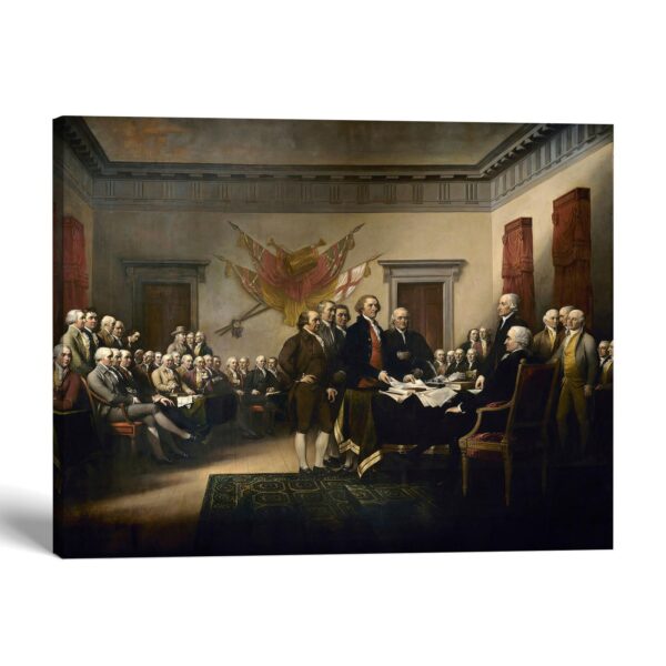 John Trumbull Declaration of Independence canvas print - patriotic wall art by Crossroads Home Decor