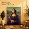 Mona Lisa gift - canvas print for art history and Renaissance lovers