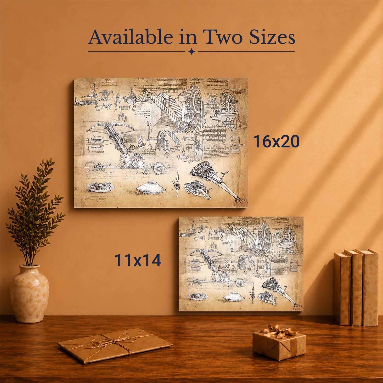 Leonardo da Vinci canvas print - Made in USA family-owned wall art