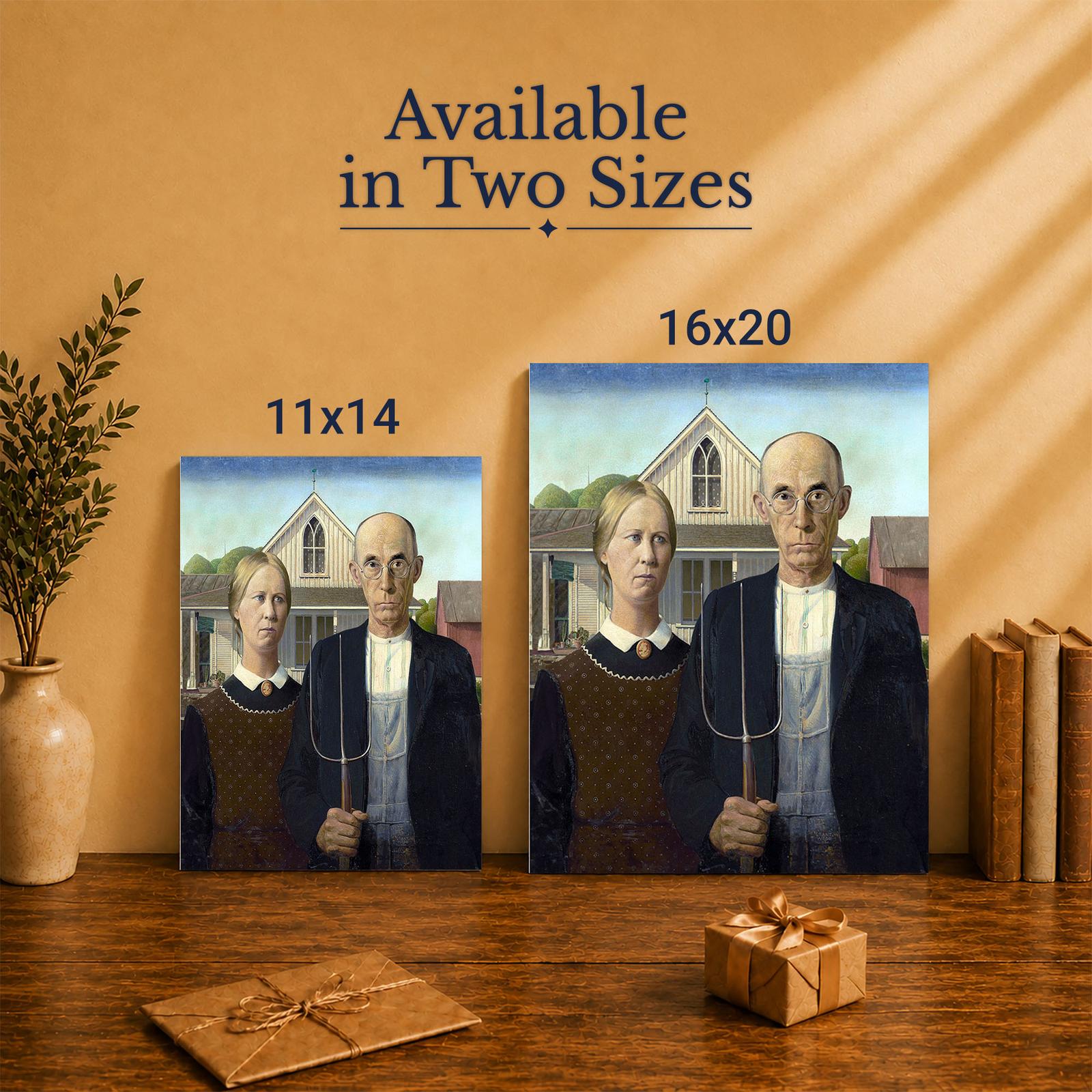 American Gothic canvas print - Made in USA family-owned wall art