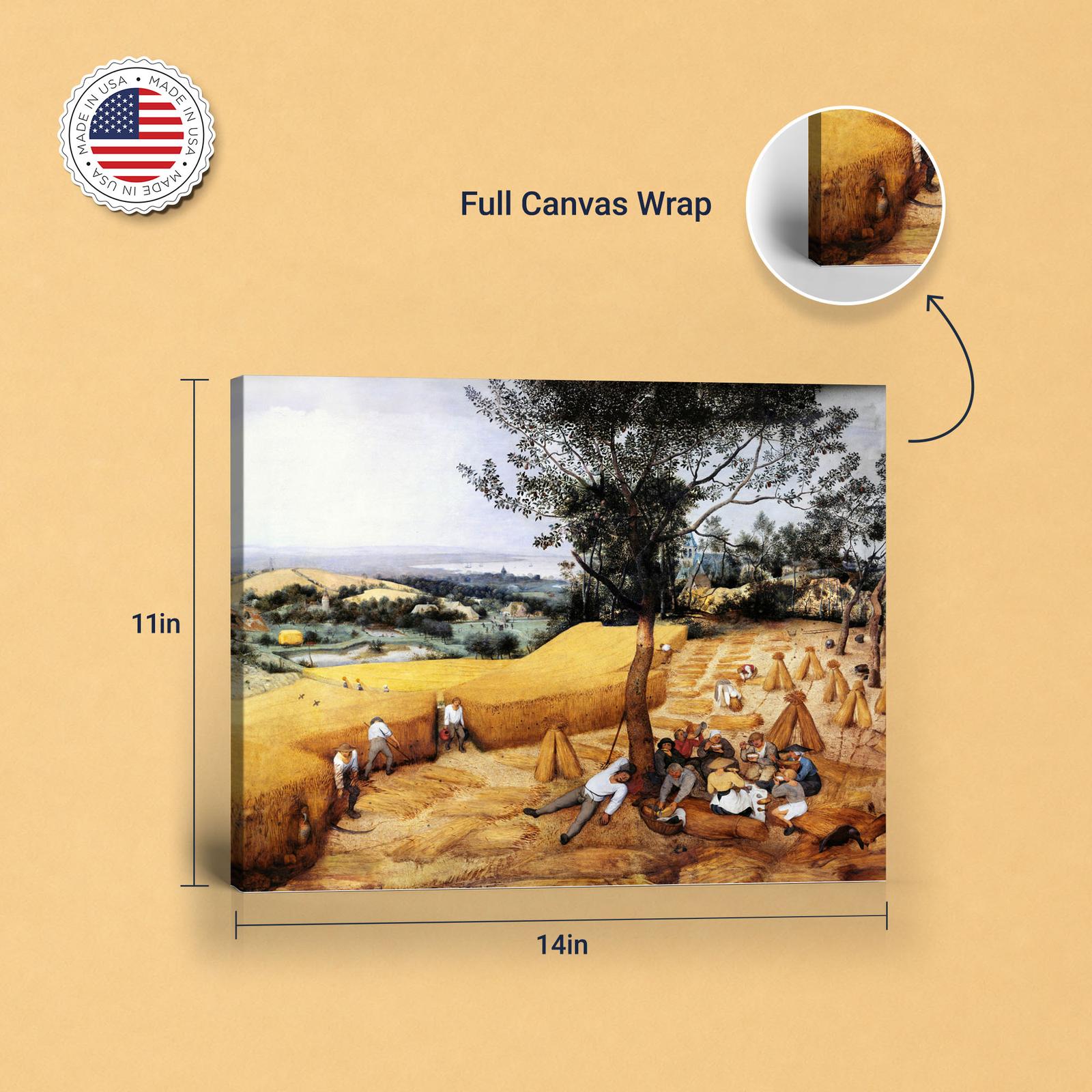 Bruegel canvas print - gallery wrapped and floating frame styles