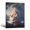 Storm on the Sea of Galilee canvas print - Rembrandt Christian wall art by Crossroads Home Decor