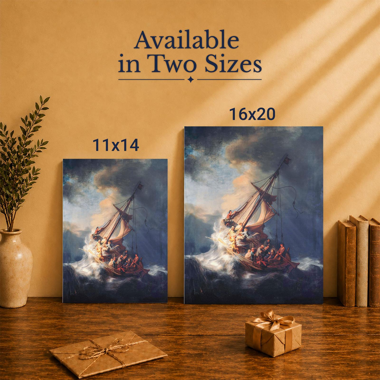 Storm on the Sea of Galilee canvas print - Made in USA family-owned faith-based wall decor