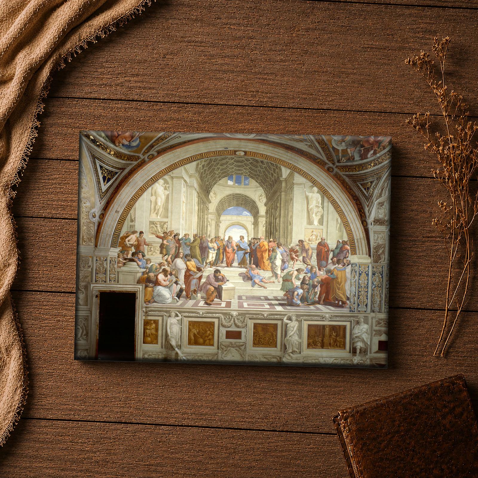 School of Athens canvas print - Raphael fresco inspirational wall art