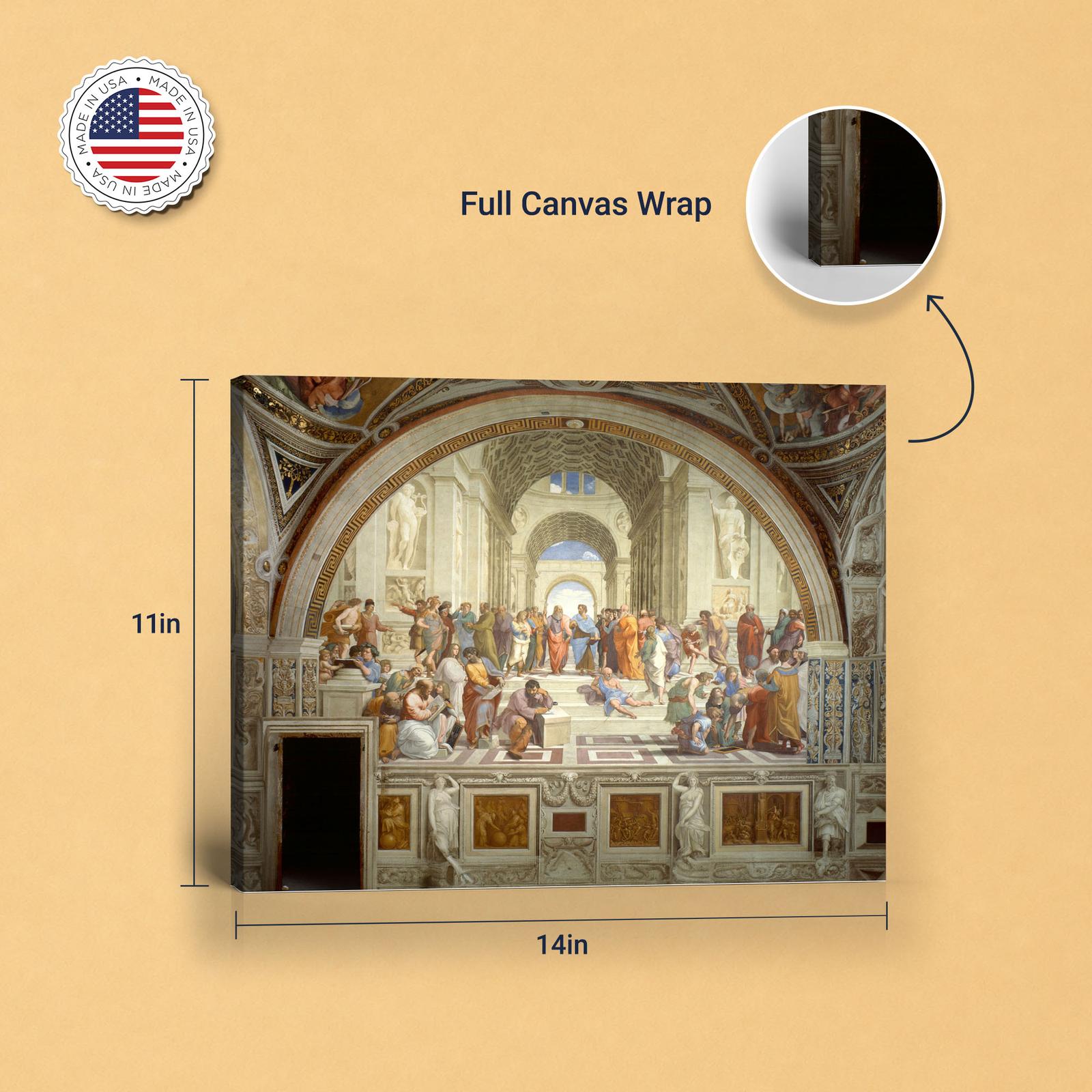 Raphael canvas print - gallery wrapped and floating frame styles