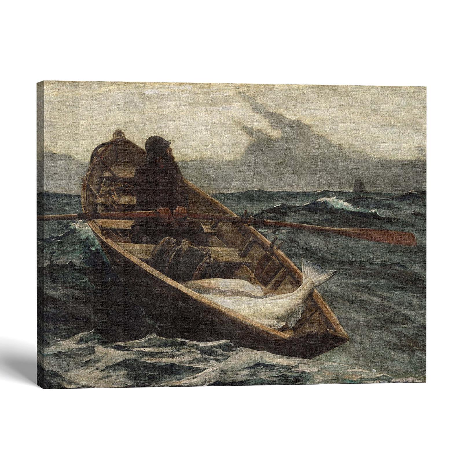 The Fog Warning canvas print - Winslow Homer coastal wall art by Crossroads Home Decor