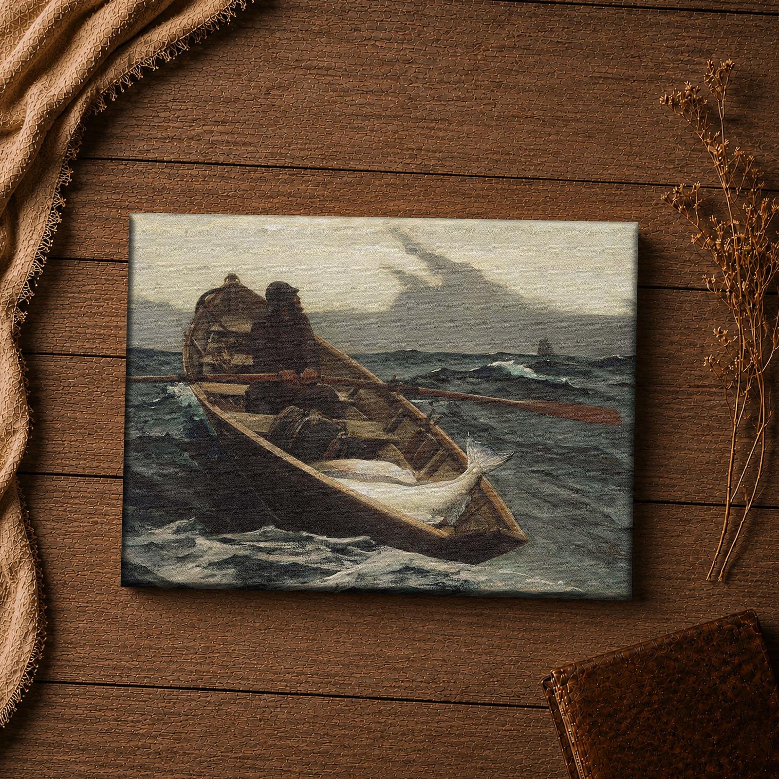 The Fog Warning canvas print - Winslow Homer nautical fine art wall decor