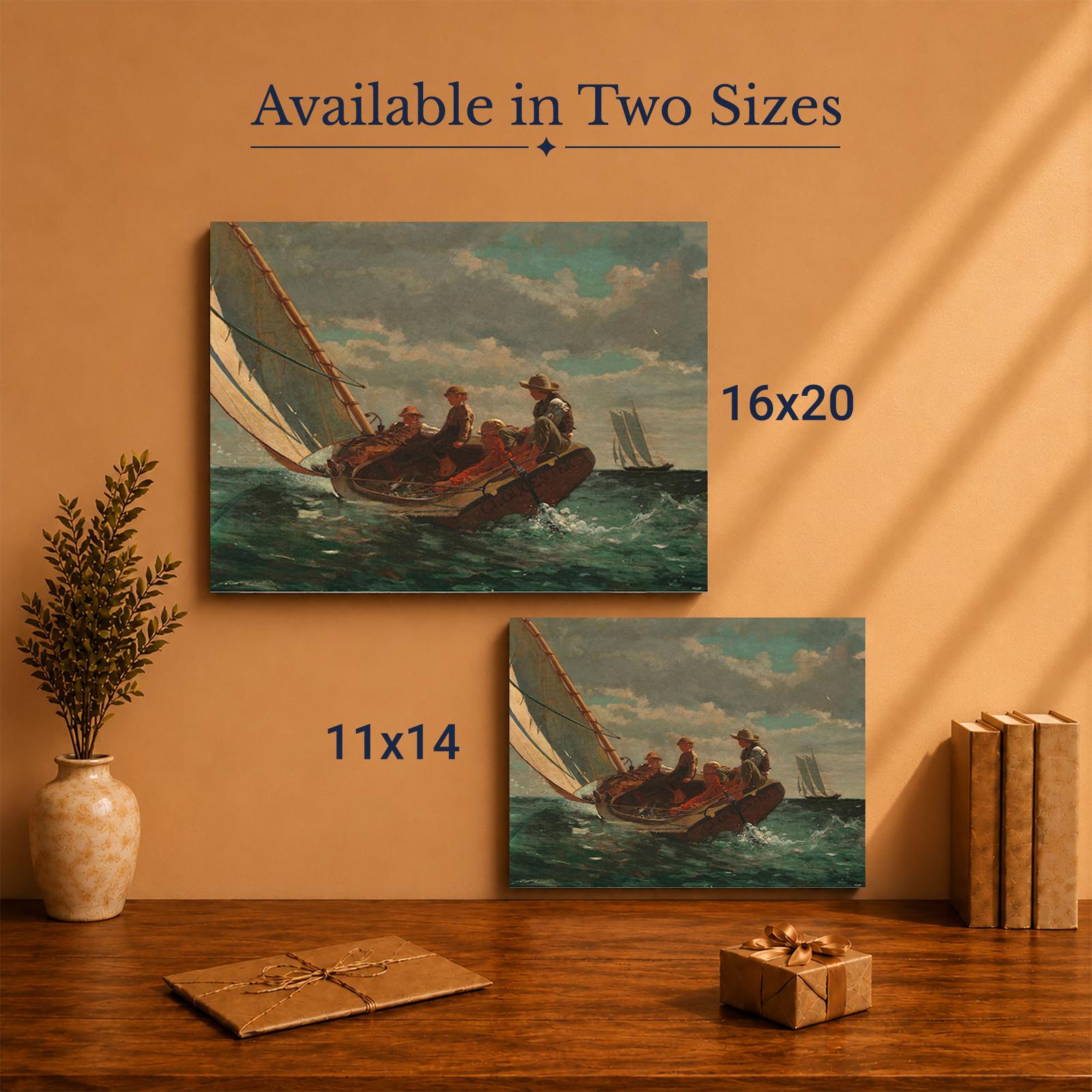 Breezing Up (A Fair Wind) canvas print - Made in USA family-owned wall art