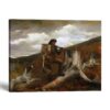 Huntsman and Dogs canvas print - Winslow Homer Adirondack wall art by Crossroads Home Decor