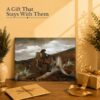 C2472C-2-11x14-1 Huntsman and Dogs canvas print gift for hunters and dog lovers