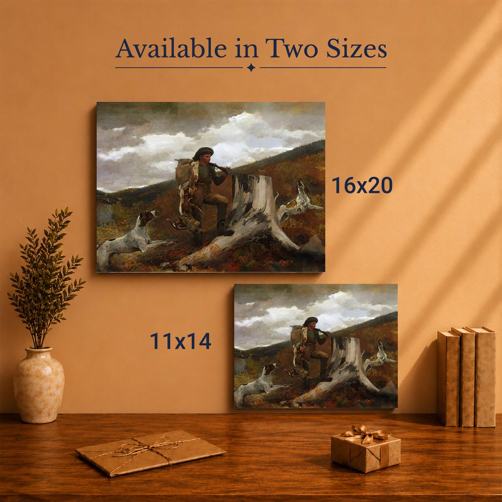 C2472C-5 Huntsman and Dogs canvas print - Made in USA family-owned rustic wall art