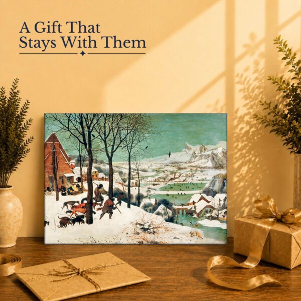 Hunters in the Snow gift - canvas print for art and history lovers