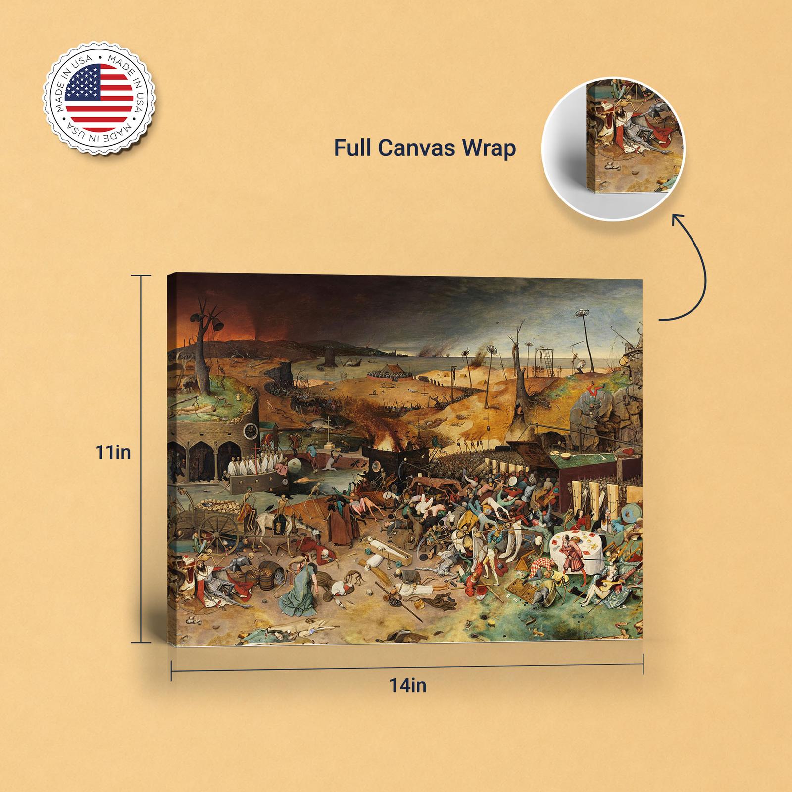 The Triumph of Death canvas print - gallery wrapped and floating frame styles