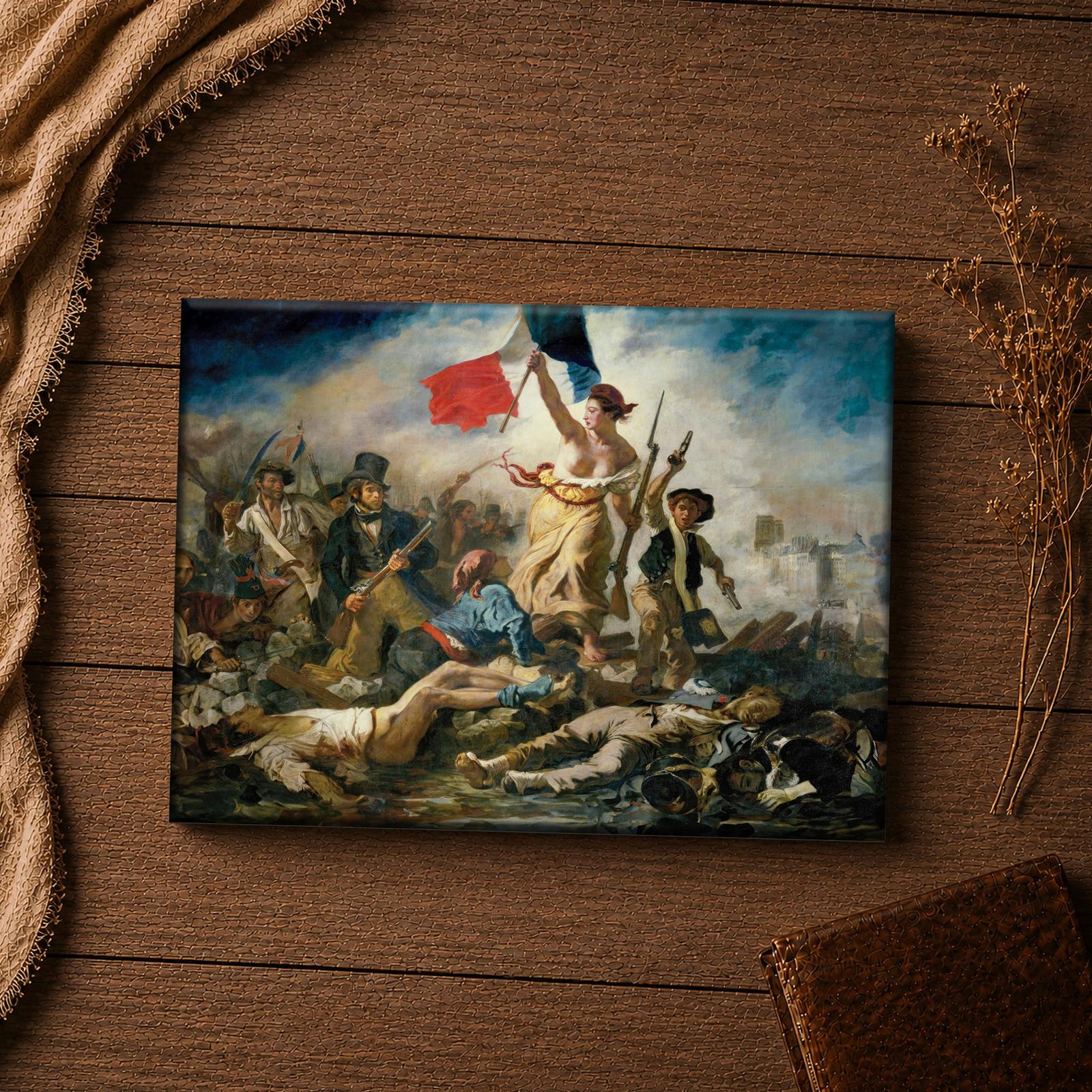 Liberty Leading the People canvas print close-up - Delacroix Liberty detail