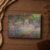 Irises in Monet's Garden canvas print - Giverny floral inspirational wall art