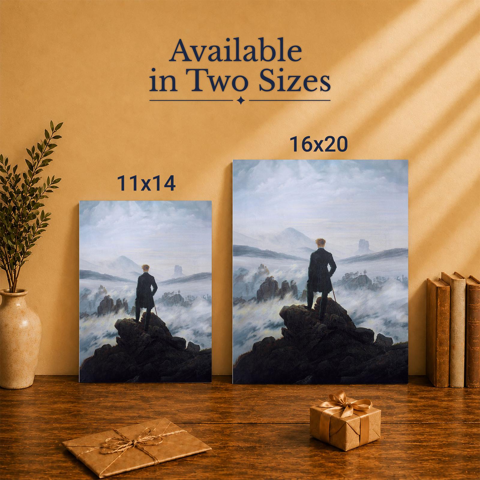 Wanderer Above the Sea of Fog canvas print - Made in USA family-owned wall art