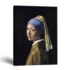 Girl with a Pearl Earring canvas print - Vermeer portrait by Crossroads Home Decor