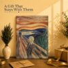 The Scream gift - canvas print for a modern art or Munch admirer
