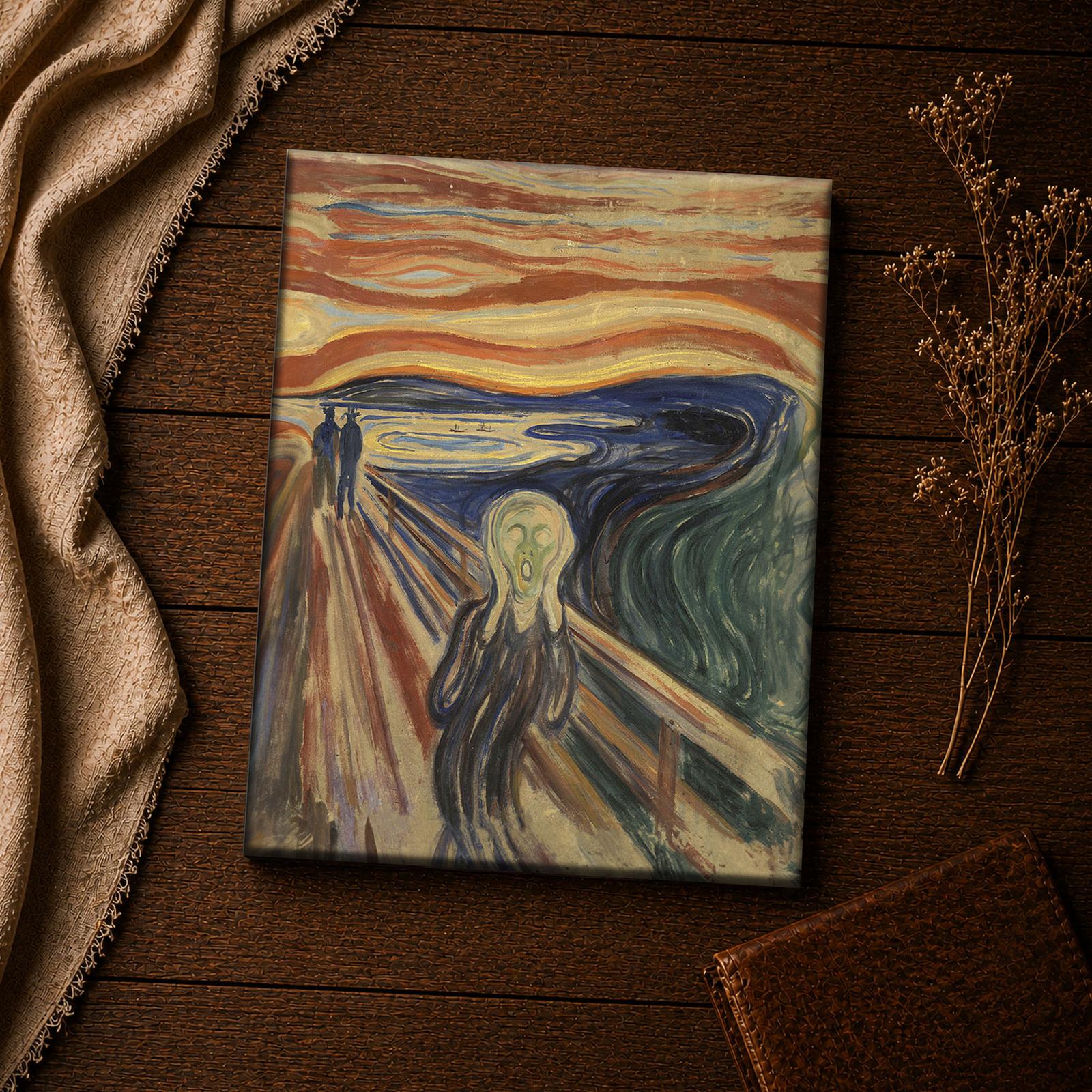 The Scream canvas print close-up - Edvard Munch figure detail