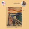 The Scream canvas print - gallery wrapped and floating frame styles