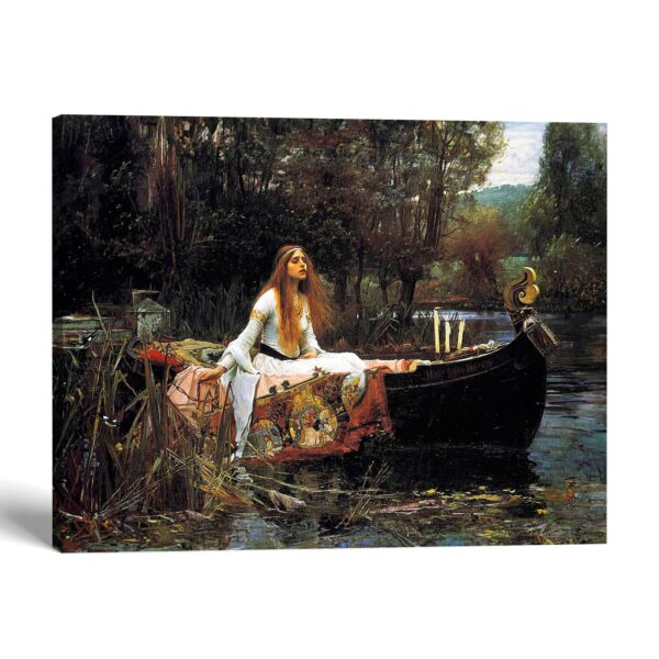 The Lady of Shalott canvas print - John William Waterhouse by Crossroads Home Decor