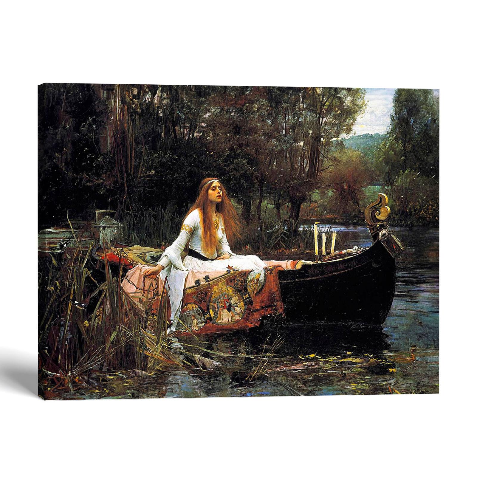 The Lady of Shalott canvas print - John William Waterhouse by Crossroads Home Decor