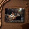 The Lady of Shalott canvas print close-up - Waterhouse boat detail