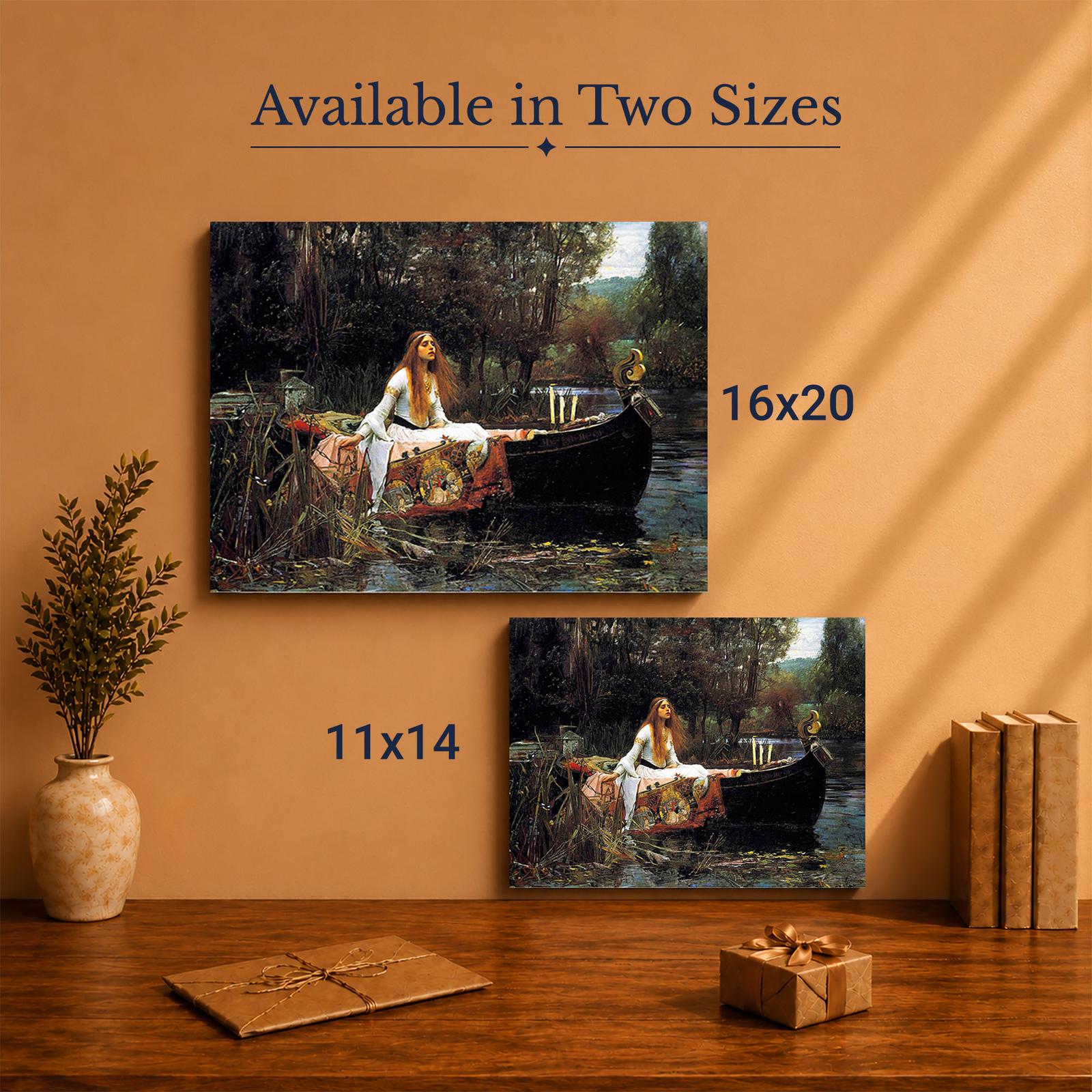 The Lady of Shalott canvas print - Made in USA family-owned wall art