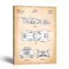 Batmobile patent canvas print - 1989 design sheet by Crossroads Home Decor