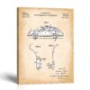 Porsche 356 patent canvas print - 1962 fastback design by Crossroads Home Decor