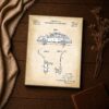 1962 Porsche 356 patent canvas print - fastback body blueprint art