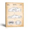 Supercar patent canvas print - 2018 design patent by Crossroads Home Decor