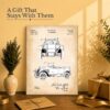 1920 touring car patent gift - canvas print for an antique car collector