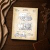 Crawler tractor patent print - close-up of the 1930 engineering drawing