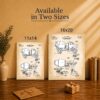 Cement mixer patent canvas print - Made in USA family-owned wall art
