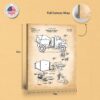 Cement mixer canvas print - gallery wrapped canvas edge detail
