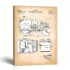Road roller patent canvas print - 1950 construction equipment design by Crossroads Home Decor