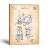 Forklift patent canvas print - 1942 patent drawing by Crossroads Home Decor