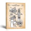 Milling machine patent canvas print by Crossroads Home Decor