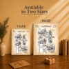 Milling machine patent print - Made in USA family-owned machinist wall art