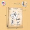 Woodworking patent art - gallery wrapped canvas edge detail