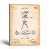 Surveyor transit patent canvas print - 1891 surveying instrument patent print by Crossroads Home Decor