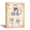 C2532C-1-11x14-1 Skid steer loader patent canvas print - 2000 patent drawing by Crossroads Home Decor