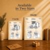 C2532C-5 Skid steer patent canvas print - Made in USA family-owned wall art