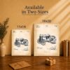 Antique tractor patent canvas print - Made in USA family-owned wall art